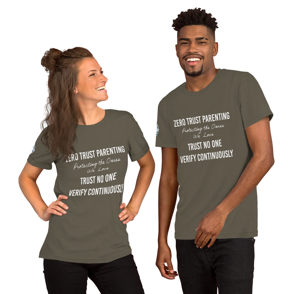 Zero Trust Parenting Cybersecurity Professional Dark Colors
