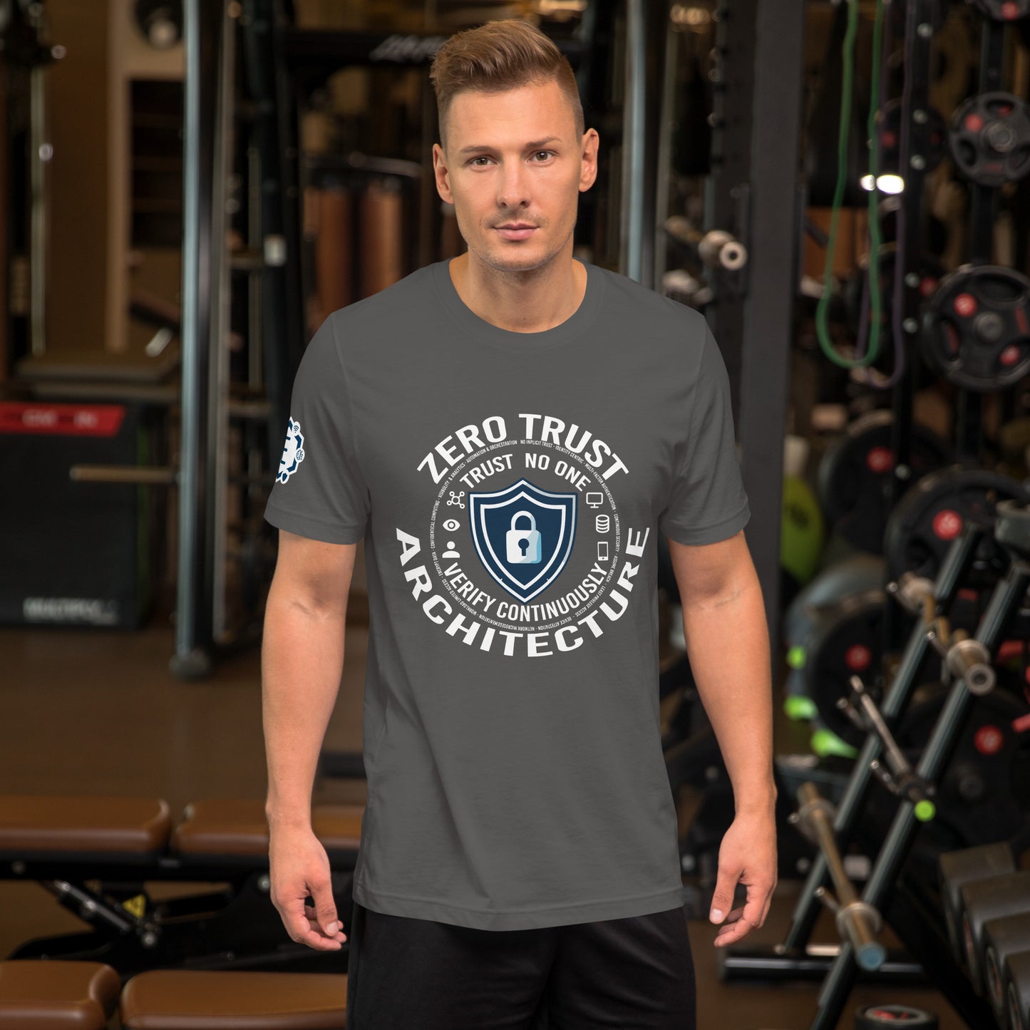 Zero Trust Architecture for cybersecurity professional T-Shirt - White and Dark