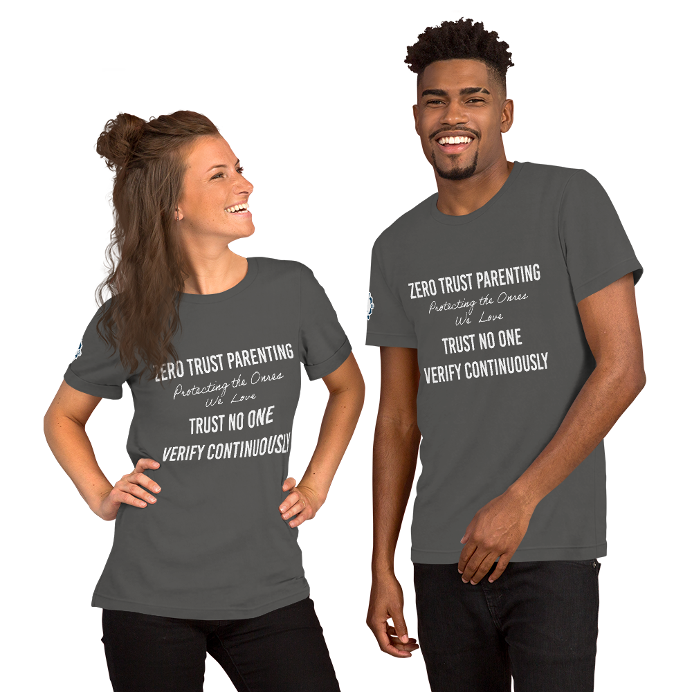 Zero Trust Parenting Cybersecurity Professional Dark Colors