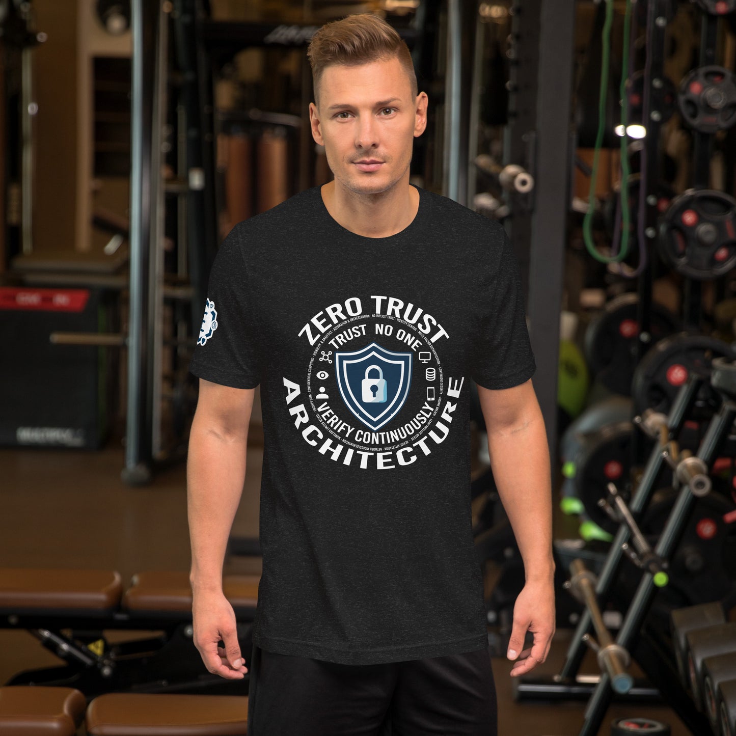 Zero Trust Architecture for cybersecurity professional T-Shirt - White and Dark