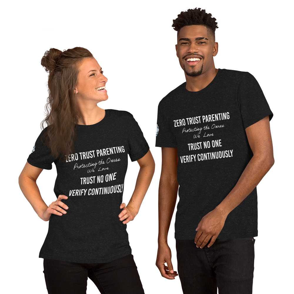 Zero Trust Parenting Cybersecurity Professional Dark Colors