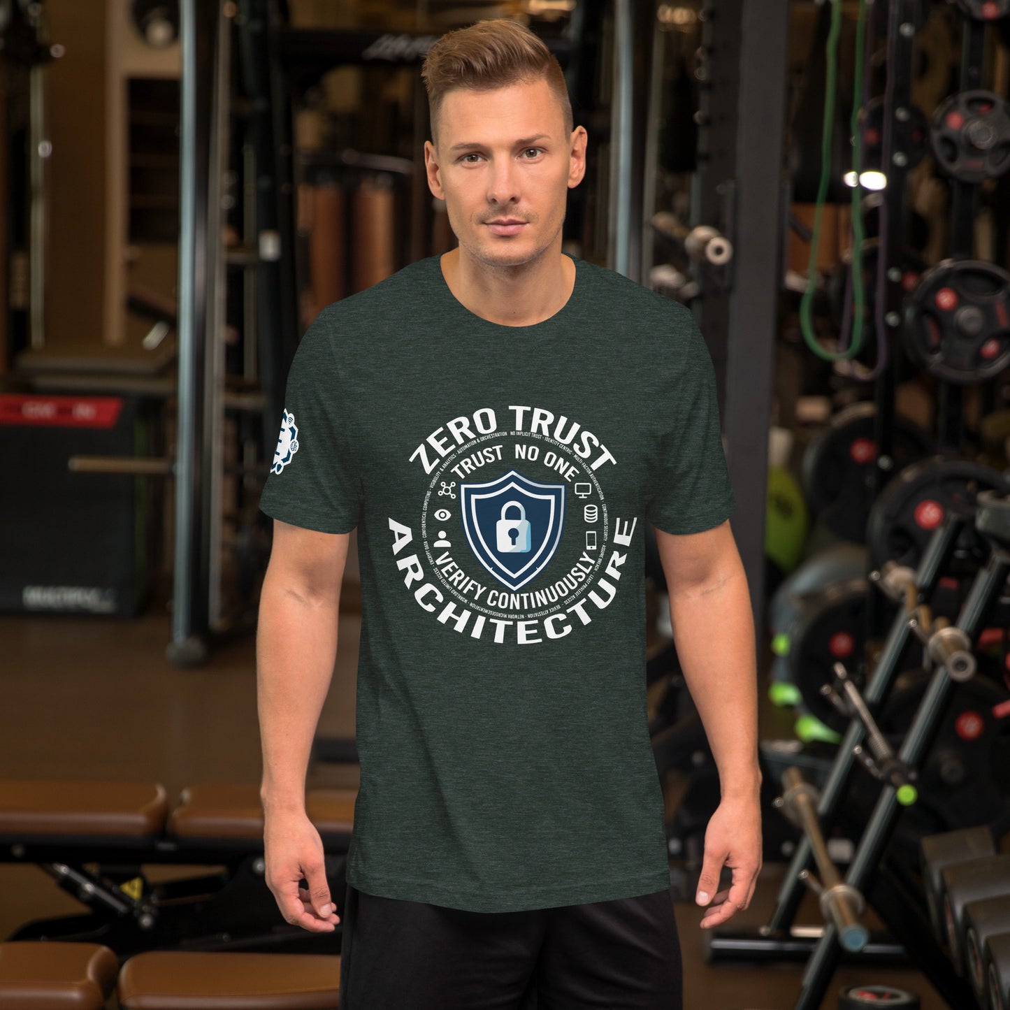 Zero Trust Architecture for cybersecurity professional T-Shirt - White and Dark