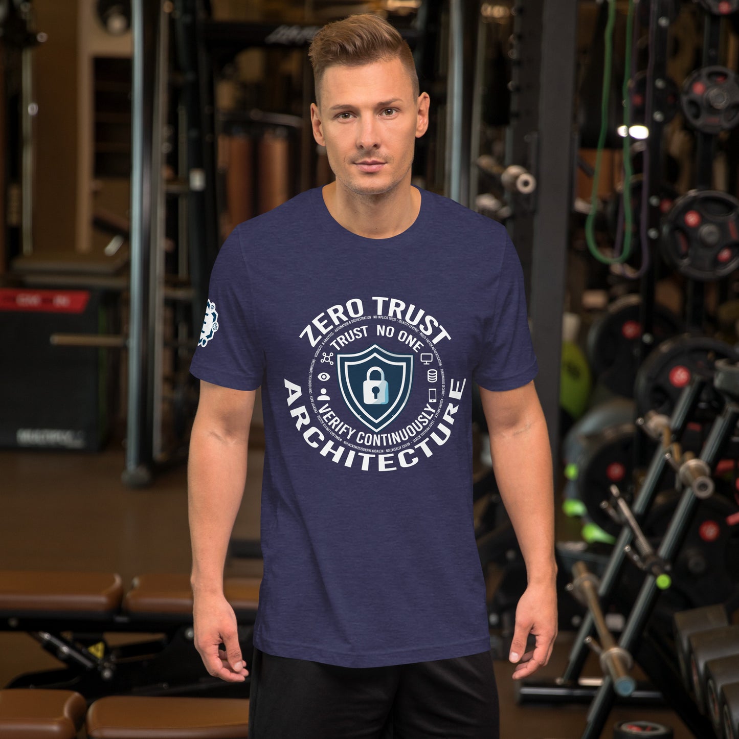 Zero Trust Architecture for cybersecurity professional T-Shirt - White and Dark