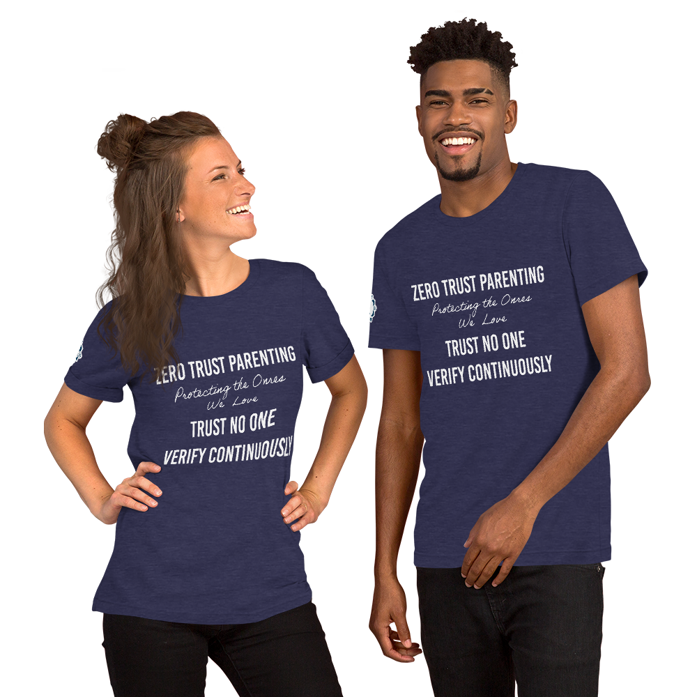 Zero Trust Parenting Cybersecurity Professional Dark Colors