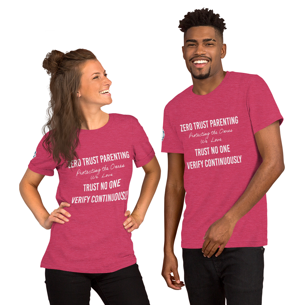 Zero Trust Parenting Cybersecurity Professional Dark Colors