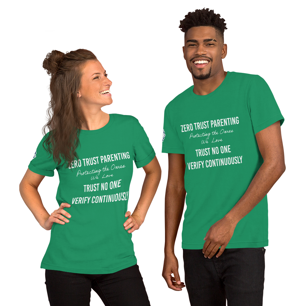 Zero Trust Parenting Cybersecurity Professional Dark Colors