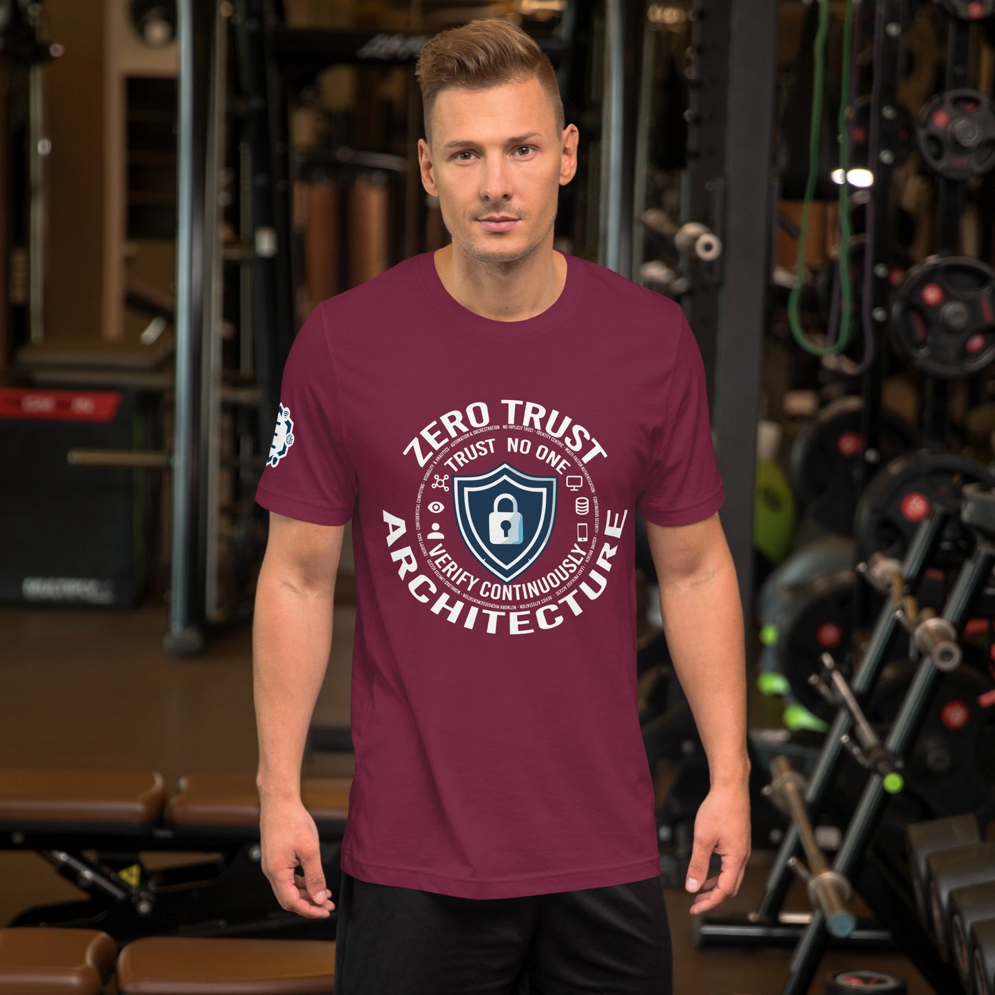 Zero Trust Architecture for cybersecurity professional T-Shirt - White and Dark