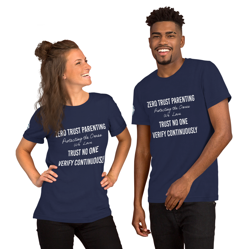 Zero Trust Parenting Cybersecurity Professional Dark Colors