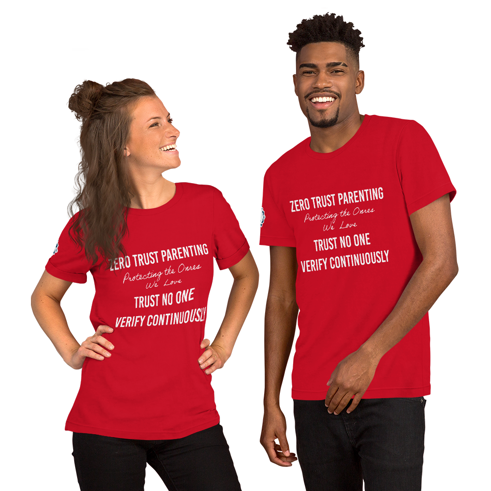 Zero Trust Parenting Cybersecurity Professional Dark Colors