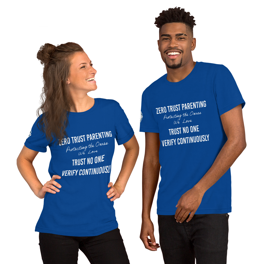 Zero Trust Parenting Cybersecurity Professional Dark Colors